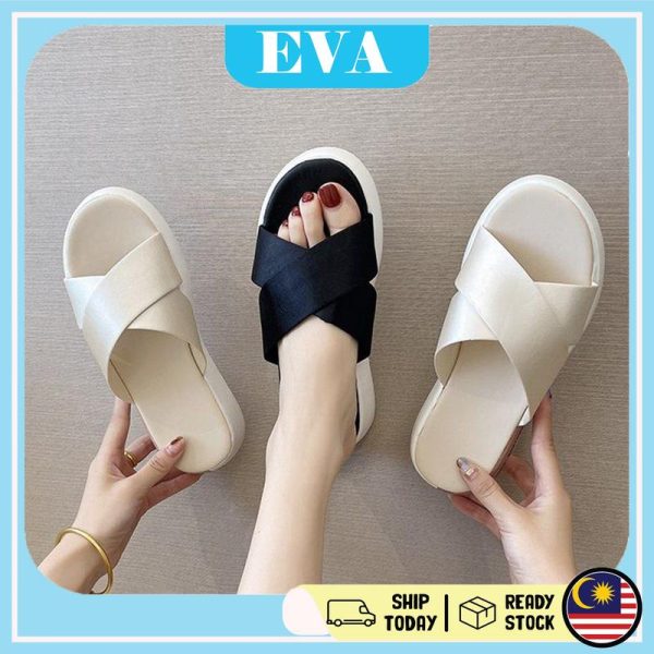 READY STOCK EVA Shoes Sandals Casual Platforms Heel Women Kasut Fashion Summer Shoes Perempuan