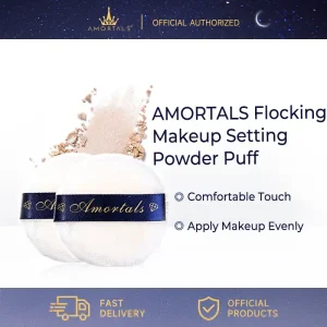 AMORTALS Flocked Makeup Powder Puff M/L size