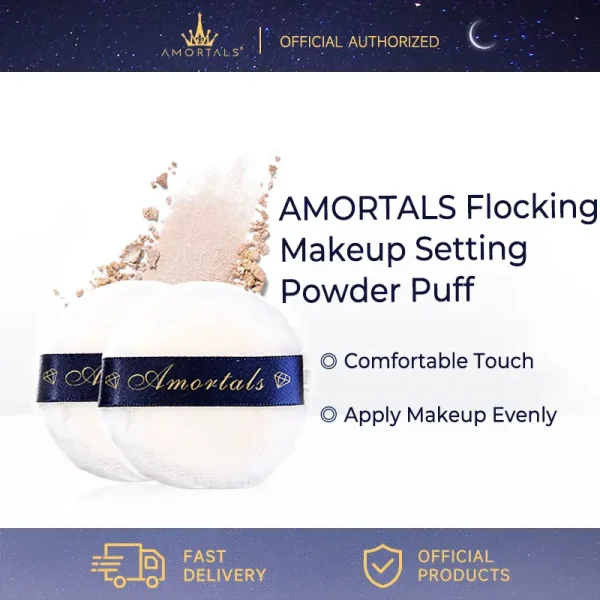AMORTALS Flocked Makeup Powder Puff M/L size