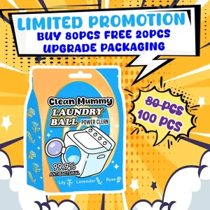5IN1 100PCS Concentrated Laundry Capsule Detergent Flavourful Ball Clean Mummy Liquid Detergent Cuci Baju Beads Sabun Dobi Malaya Detergent Chute Pod Pot Wangi Scent Boosters Parfum Tahan Lama Laundry Ball Capsule Gel Sabun Dobi Wangi