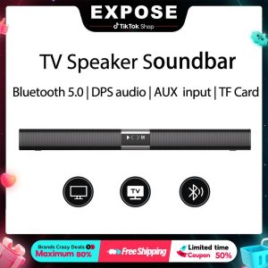 EXPOSE TV Speaker Soundbar to TV Optical Bluetooth AUX connector supports USB and SD Card Audio Wireless