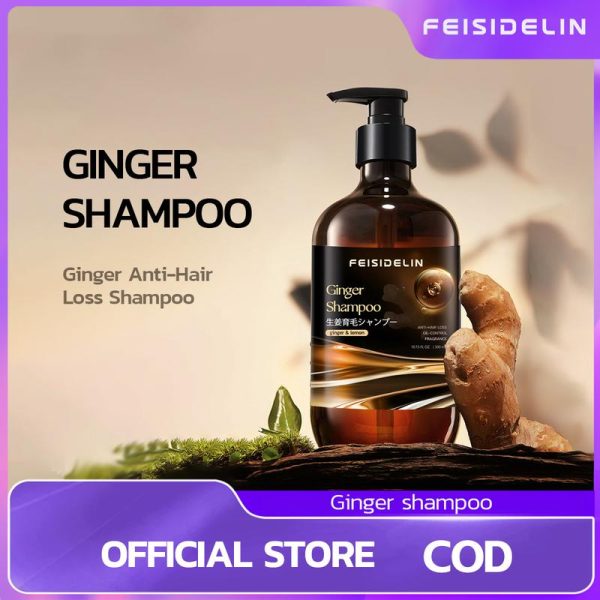 Syampu Halia, FEISIDELIN, 300ml, Mencegah Rambut Gugur Shampoo Conditioner Haircare Anti-hair loss