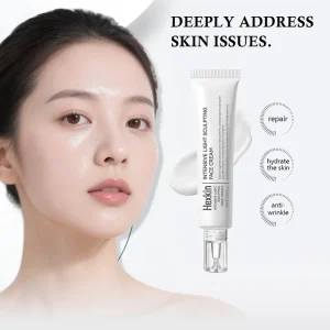 Krim Cahaya Menghidratkan Hexkin, HexKin Rasmi , 1 Keping, Kolagen Terhidrolisis dan Kompleks Peptida Terlarang, Anti Kedutan, Penjanaan Cahaya Segera, Pelembap Muka, Penjagaan Kulit Korea