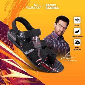 Walkaroo Sandal Sukan Lelaki Lightweight Sports & Outdoor/ Sandal Kasual/ Selipar Lelaki Viral/ Velcro Strap/ PU Sole/ Ringan/ Kalis Air/ Anti-licin (BX1526 - Blue)