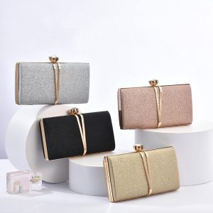 Beg Klac, Trend Fesyen Wanita, Elegan, dengan Labuci, Sesuai untuk Pesta, Hadiah Hari Jadi, Gaun, Beg Makan Malam, Beg Bahu dan Selempang, Diperbuat daripada PU