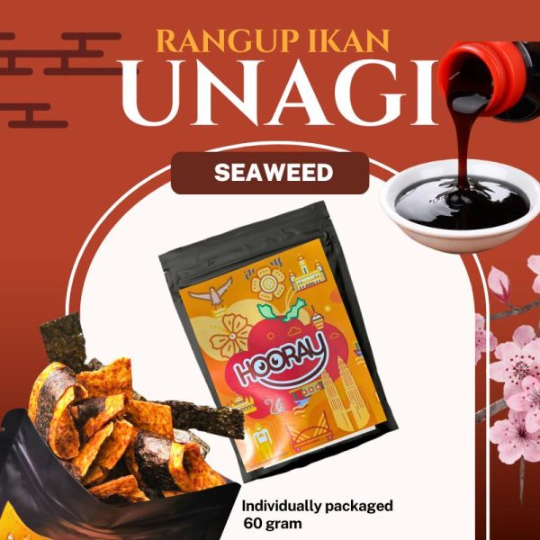 Hooray Unagi Rangup Ikan Snack Spicy Crispy 60g