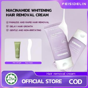 Krim penyingkiran rambut Feisidelin 60g + gel pelembap 30g, penyingkiran rambut mudah dalam 5 minit Removal Hair
