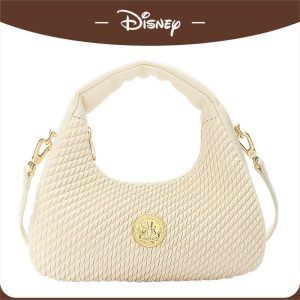 Beg Tangan Ketiak Disney, Untuk Wanita, Ketibaan Baru pada 2024, Rekaan Niche, Mewah, Bahu Tunggal, Selempang, Sesuai untuk Ketiak Bags
