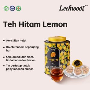 [LeemoooT] lemon tea teh tarik homemade HALAL health Tea Black VC Lemon Tea Balls 250g per Tin