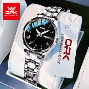 OPK Jam Tangan Wanita Perempuan Original Waterproof Kalis Air Asal Baru Ladies Watches for Women with Luxury Box L81-21 Rotundity Bahan logam barang dalam stok Warna berbilang Parti pemberian hadiah Garanti 1 tahun