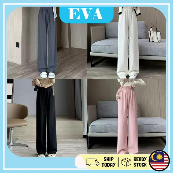 READY STOCK EVA Women Casual Long Pants Trousers Women Seluar Panjang Perempuan Wanita