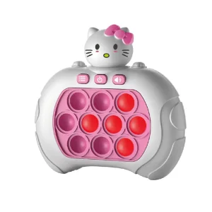 Electronic Quick Push Bubble Game Handle Toys Pop Up Light Fidget Fun Puzzle Anti-Stress Game Machine Toy Gifts For Kids Adults