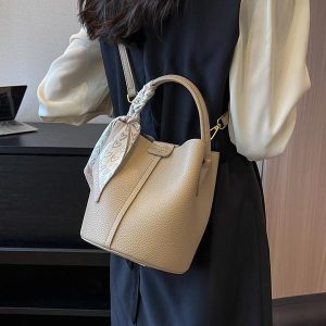 Bags for Women, New Arrival 2025, Casual Commuter Handbag, Fashion and Multi-purpose, One Shoulder Messenger Bag, Niche Texture Bucket Bag