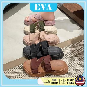 READY STOCK EVA Women Sandal Kasut Perempuan Heel Shoes Sandals Comfortable Kasut Wanita