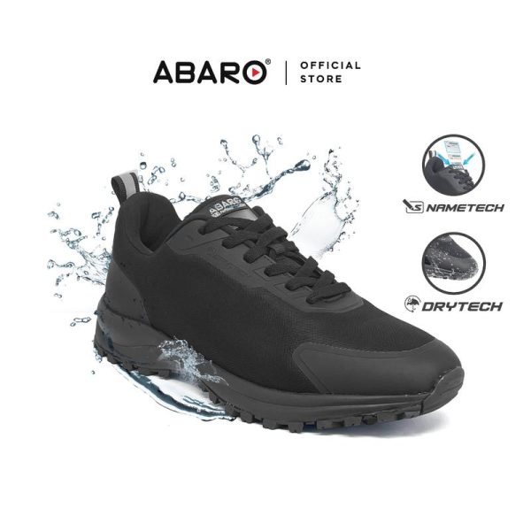 Abaro DryTech + NameTechCanvas Shoes W2823N Sneakers Men/Secondary school/School Shoes/Kasut Sekolah Hitam/Kasut Unsex/K