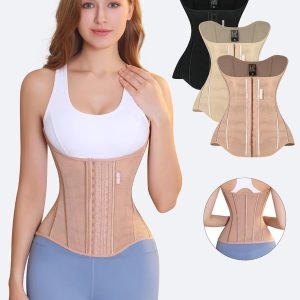 Korset Premium, MISTHIN, Direka untuk Wanita yang Sudah Mencari Mampatan Tambahan untuk Membentuk Badan ke Tahap Seterusnya, Sesuai untuk 2024, Tahap Permulaan saiz besar sehelai coklat pakaian membentuk badan