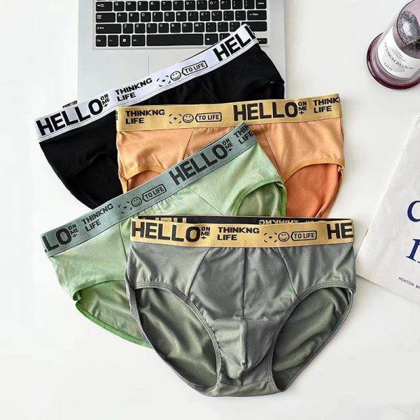 Seluar Boxer Lelaki, Selangkangan Kapas, Seluar Dalam Bernafas, Pinggang Rendah, Regangan, Tiga Dimensi, Selesa, Bergaya, Sesuai untuk Musim Panas