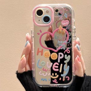 Sarung Telefon Cermin Warna Ins, untuk iPhone 11, 15, 14, 13, 12, Pro, Xs Max, XR, X, 7, 8 Plus, SE 2020, Sarung Lembut Jelas Korea, Sarung Telefon Bimbit, Sarung Telefon Bimbit, Bahan Silikon, Penutup Belakang Pelindung Kalis Kejutan