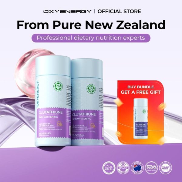 【Free OXYENERGY Lutein】OXYENERGY GLUTATHIONE *2 botol