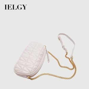 Beg Cangkang Mini, IELGY, Wanita, Rekaan Ketupat, Gaya Klasik, Satu Bahu, Messenger Bags Selempang