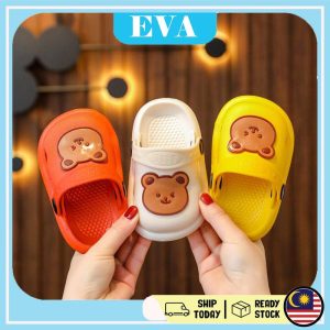 READY STOCK EVA Kids Slipper Cute Bear Boy Girl Unisex Sandal Budak Perempuan Lelaki