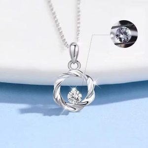 [925 Perak] Kalung Peluh Musim Panas & Loket Mobius Tahan Kotoran Kalung Cantik Hypoallergenic untuk Wanita Barang kemas yang bergaya dan serba boleh