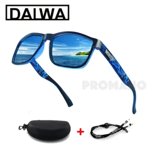 Cermin mata hitam sukan terpolarisasi Dalwa untuk lelaki dan wanita, cermin mata klasik untuk memancing, berbasikal, berlari, golf, motosikal, besbol, Tac, UV400 Outdoor