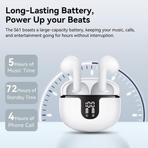 Yisen M84pro Wireless Bluetooth 5.3 TWS Earphone LED Display Touch Control Headset Waterproof Earphone For Game Sports