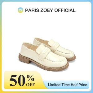 （Ramadan Express Delivery Normal）Paris Zoey Loafers Leather Shoes 3.5cm Thick-Soled Height Increase Anti-Slip and Comfortable Choice for Casual Girls golden goose women Yoga PZX2624301