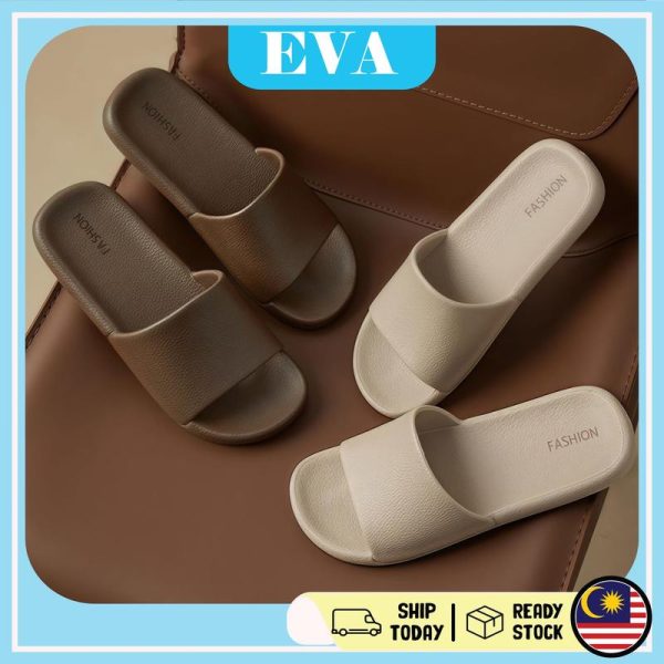 READY STOCK EVA Anti-slip Slipper Women Men Unisex Home Selipar Bathroom Slippers Shoes Anti Gelincir Sandal Man Kasut Lelaki Perempuan