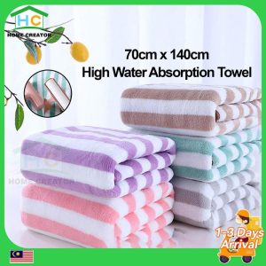 Microfiber Bath Towel 70 x140cm 250g 2in1 Bath Face Towels Water Absorbent High Quality Towels Tuala Mandi
