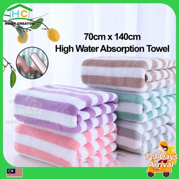 Microfiber Bath Towel 70 x140cm 250g 2in1 Bath Face Towels Water Absorbent High Quality Towels Tuala Mandi