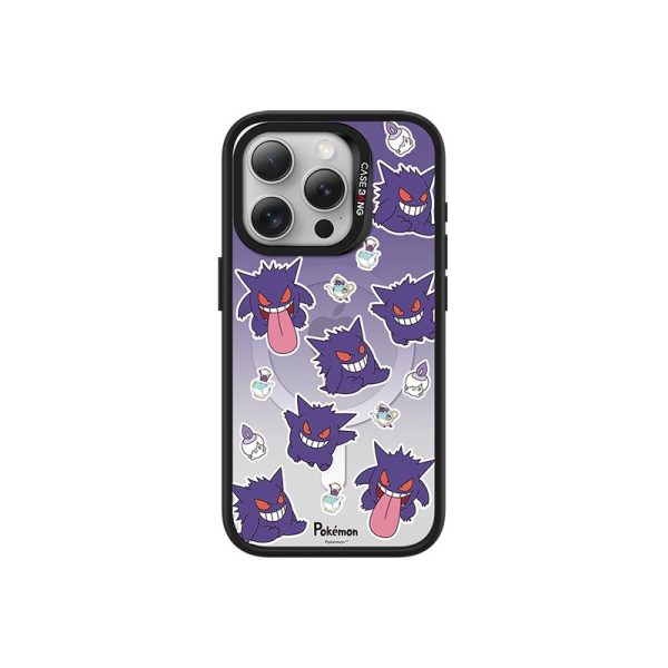 ImagiSnap, CASEBANG, Gengar oleh Siri Pokemon1.0, IP Berjenama, Pengecasan Magnetik Magsafe, Serasi dengan iPhone 13-16 dan Siri Samsung S24 / 24 + / 24U / 25U, Beg Udara Balut Penuh, Empat Penjuru, Tahan Kejutan