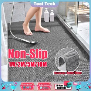 Non-slip floor mats shower restaurant swimming pool Comfortable anti-corrosion rubber plastic mats 1/2/5/10M Hijau