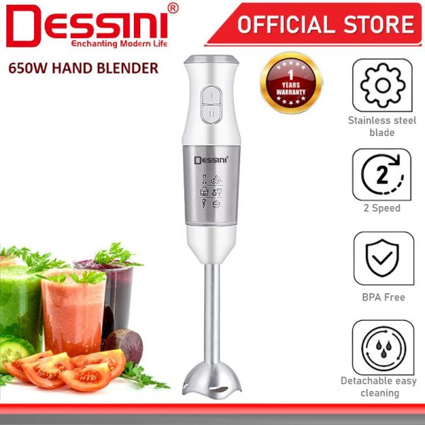 DESSINI ITALY Hand Blender Chopper Mixer Grinder Juicer Food Processor Stainless Steel Knife Blade / Pengisar