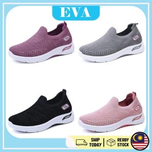 READY STOCK EVA Woman's Outdoor Sneakers Sport Shoes Round Toe Gym Sports Training Kasut Perempuan Feet