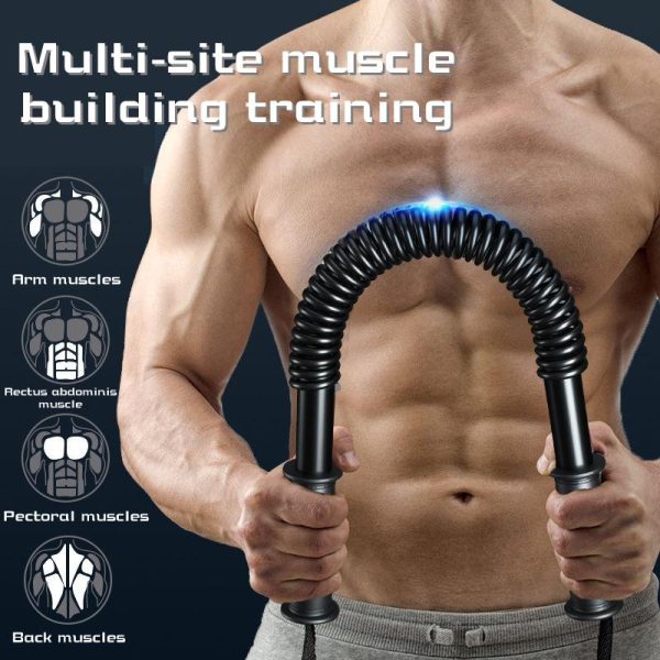 20/30/40/50/60KG Strength Twist Bar Arm and Chest Builders Strength Fitness Equipment Arm Strength Bar Fitness Training Equipment
