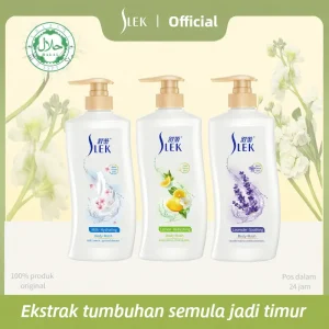 SLEK Body Wash 650ML Gel Mandi Wangi Bunga Pencuci Badan Pembersih Sabun