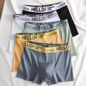 Seluar Boxing Lelaki, Fesyen, Bernafas, Lembut, Selesa, Cepat Kering, Mampu Milik, 1 Pasang, Pakaian Lelaki, Seluar Dalam untuk Lelaki, Seluar Dalam untuk Lelaki, Laci