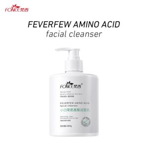 FONCE Feverfew Amino Acid Facial Cleanser - Deep Cleansing, Hydrating, Oil Control, Pore Minimizing 500g/bottle Pembersih Wajah Asam Amino Feverfew Kulit Skincare FONCE - Pembersihan Mendalam, Melembabkan, Pengontrol Minyak, Mengecilkan Pori 500g/botol