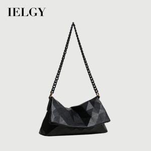 Beg Bahu Wanita, IELGY, Fesyen, Bahan PU, Gaya Selempang, Popular, Mudah Alih, Corak Leopard, Serba guna, Pakaian Kasual Kulit Bags