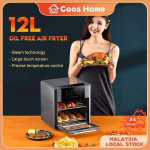 Penggoreng Udara Mesin Kentang Goreng Elektrik Pintar Pelbagai fungsi Visual Bersepadu Ketuhar Isi Rumah Tersedia dalam 4.5L / 8L / 12L, Sesuai untuk Kegunaan Isi Rumah