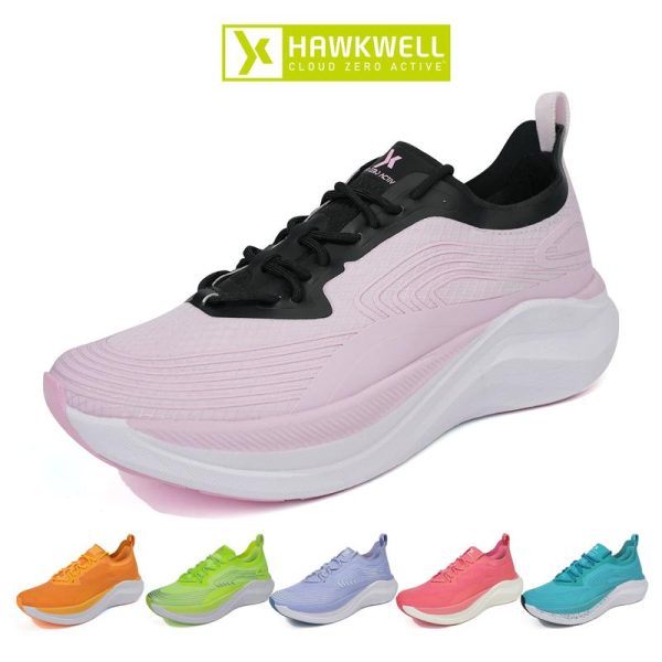Kasut Larian untuk Wanita, Hawkwell, Kasut Lari Asli, Sneaker Aktif Zero Awan, 9520