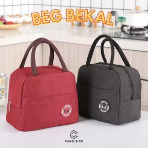 Insulated Lunch Bag Thermal Cooler Picnic Container Box Lunch Food Bags Tote Bag Beg Bekal Makanan Tahan Panas