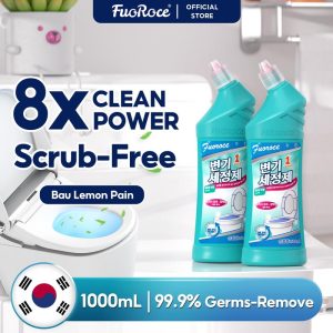 [Beli 3 Percuma 2]Fuoroce Pencuci Mangkuk Tandas Formula Alkali Tanpa Gosokan Bunuh 99.9% Kuman & Disinfeksi Sesuai untuk jubin, kaca, permukaan tandas, dan saluran paip 500ml x 5 botol