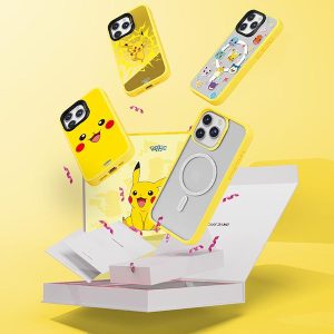 Kotak Hadiah POKEMON, CASEBANG, untuk iPhone 16 / 15 / 14 / 13 Siri, Sarung Telefon Magnetik, Termasuk 3 Penutup, Serasi dengan Aksesori Magsafe