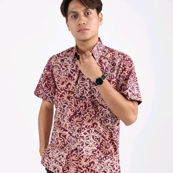 KEMEJA BATIK EXCLUSIVE (MEROON EDITION)