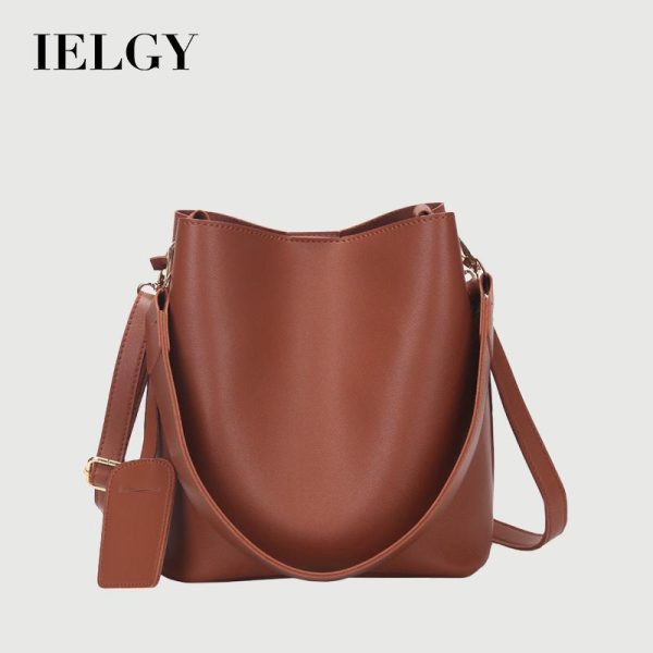 Beg Bahu, IELGY, Bentuk Baldi, Beg Silang untuk Wanita, Fesyen, Kapasiti: Boleh Letak Sarung iPhone 12 Pro Max Bags Selempang