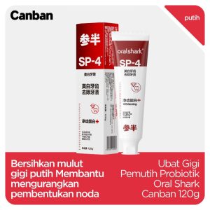 Canban SP4 Ubat gigi pembersih probiotik , khusus untuk teh buih, kesan kopi dan teh serta kesan gigi luaran yang lain