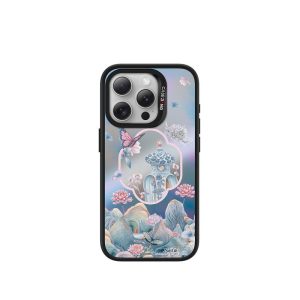 ImagiSnap, CASEBANG, Siri Impian Oriental Dream Garden, Pengecasan Magnetik, Jenama bersama dengan iPhone 13-16 dan Samsung S24 / 24 + / 24U / 25U, Beg Udara Balut Penuh, Empat Penjuru, Tahan Kejutan, Seperti Mimpi